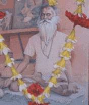 Painting of Baba Santosh Puri by Pieter Weltevrede