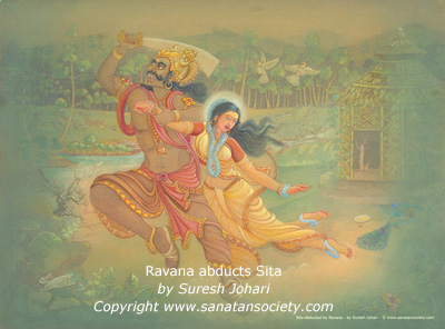 Sita is abducted by Ravana