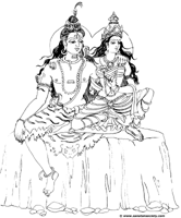 hindu coloring pages